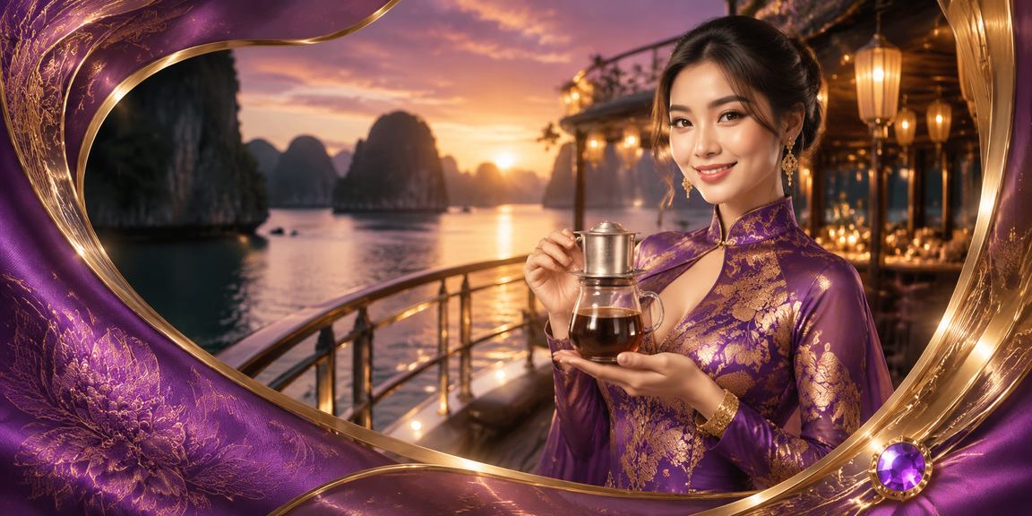Khung cảnh Vịnh Hạ Long kết hợp không khí casino và cá cược trực tuyến